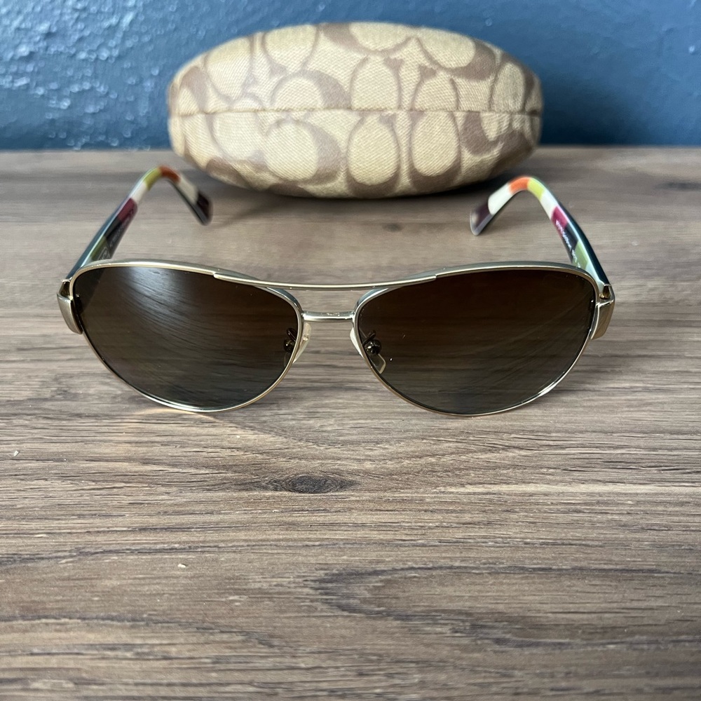 Coach aviator sunglasses